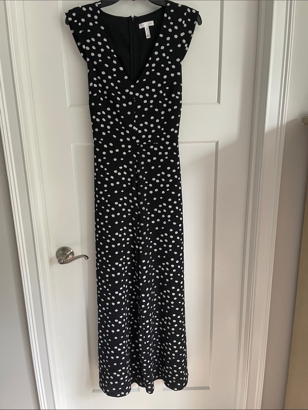 Leith Black with White Polka Dots jumpsuit Med